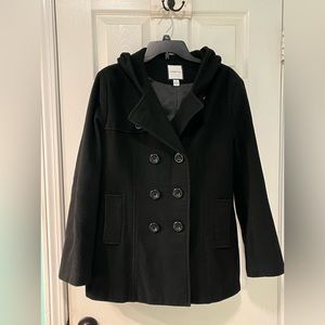 Women’s Hooded Wool Peacoat